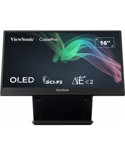 Монитор ViewSonic - ColorPro VP16-OLED, 15.6'', FHD, OLED, черен