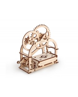 Дървен 3D пъзел Ugears от 61 части - Механична кутия