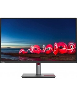 Монитор Lenovo - ThinkVision T27h-30, 27", QHD, IPS, Anti-Glare, USB хъб