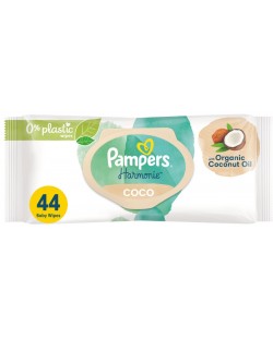 Мокри кърпички Pampers Harmonie - Coco, 44 броя