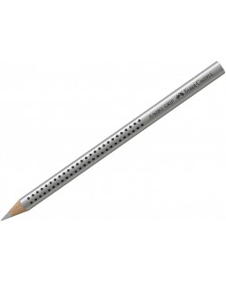 Молив Faber Castell - Jumbo Grip, металик, сребрист