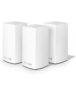 Wi-fi система Linksys - Velop WHW0103, 3.9Gbps, 3 модула, бяла