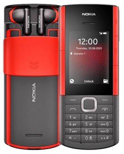 Мобилен телефон Nokia - 5710 Xpress Audio 4G, 2.4'', черен/червен