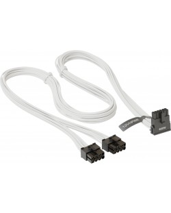 Mодулен кабел Seasonic - PCIe 5.0/12VHPWR, 75 cm, бял