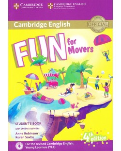 Fun for Movers Student‘s Book 4rd edition: Английски език за деца - ниво А1 (учебник с аудио и онлайн материали)