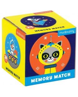 Детска мемори игра Mudpuppy - В космоса, 24 части