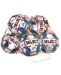 Мрежа за топки Select - Ball Net, 10-12 топки, оранжева