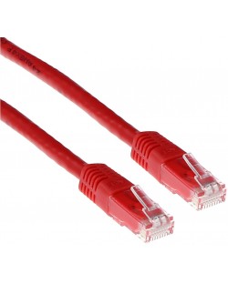 Мрежови кабел ACT - IB8502, RJ45/RJ45, 2m, червен