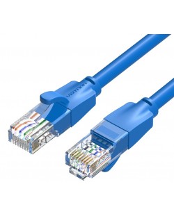 Мрежов кабел Vention - IBELD, RJ45/RJ45, 0.5m, син
