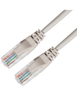 Мрежов кабел VCom - NP512B-3m, RJ45/RJ45, 3m, сив