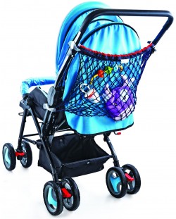 Мрежа за бебешки аксесоари за количка BabyJem - Синя