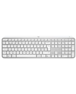 Мултимедийна клавиатура Logitech - MX Keys S, безжична, Pale grey