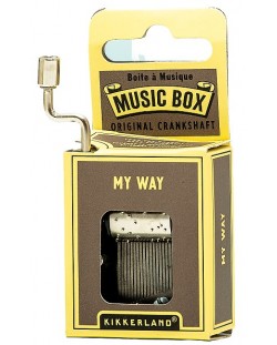 Музикална кутия с манивела Kikkerland - My Way