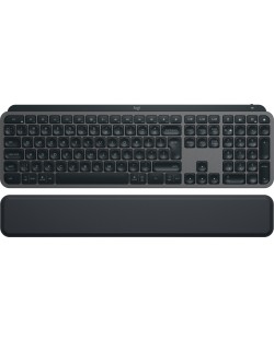 Мултимедийна клавиатура Logitech - MX Keys S Plus, безжична, Graphite