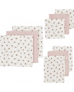 Муселинови кърпи Meyco Baby - 9 броя, розова пантера