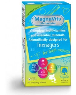 MagnaVits за тийнейджъри момчета, 30 таблетки, Magnalabs
