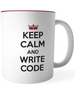 Чаша Programmer Humor: Programming - Keep Calm And Write Code