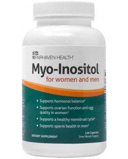 Myo-Inositol, 120 капсули, Fairhaven Health
