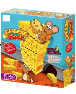 Детска игра за баланс с мишки Kingso - Кула от сирене