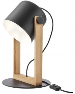 Настолна лампа Smarter - Pooh 01-2404, IP20, E27, 1 x 42W, черен мат и бук