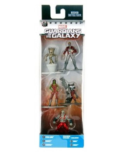 Комплект фигури Metals Die Cast Marvel: Guardians of the Galaxy - 5 броя