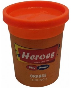Натурален моделин в кутийка Heroes Play Dough - Оранжев