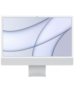 Настолен компютър AiO Apple - iMac, 24'', M1 8/7, 8GB/256GB, сребрист