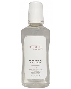 Naturelle with Love Вода за уста с вода от Роза Дамасцена, 300 ml