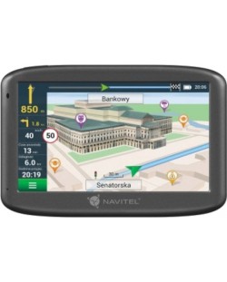 Навигация за автомобил Navitel - E505 Magnetic, 5'', 8GB, черна