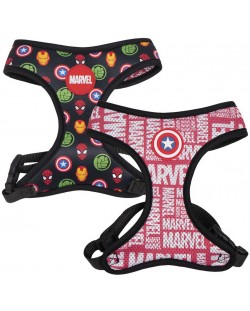 Нагръдник за кучета Cerda Marvel: Avengers - Logos (Reversible), размер M/L