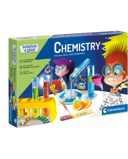 Научен комплект Clementoni Science & Play - Химична лаборатория, 150 експеримента