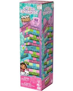 Настолна игра Spin Master: Gabby's Dollhouse Jumbling Tower - Детска