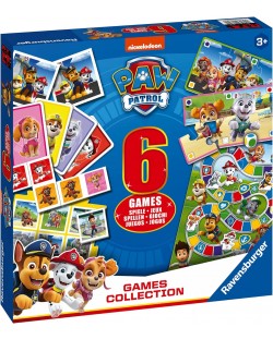 Настолна игра Paw Patrol: 6 Games Collection - Детска