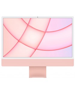 Настолен компютър AiO Apple - iMac, 24'', M1 8/7, 8GB/256GB, розов
