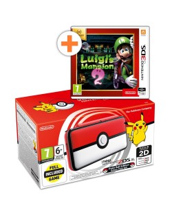 New Nintendo 2DS XL Pokéball Edition + Luigi's Mansion 2