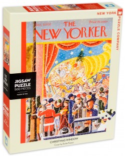 Пъзел New York Puzzle от 500 части - Коледен прозорец