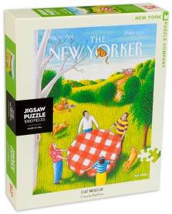 Пъзел New York Puzzle от 1000 части - Спасяването на котката