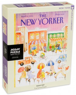 Пъзел New York Puzzle от 500 части - Дъждовен ден