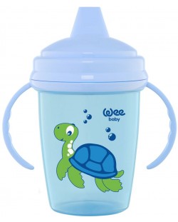 Преходна чаша Wee Baby - Enjoy, синя, 240 ml