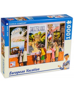 Пъзел New York Puzzle от 1000 части - Европейска ваканция