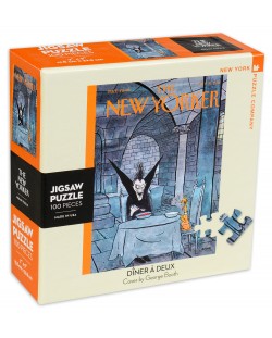 Мини пъзел New York Puzzle от 100 части - Вечеря за двама