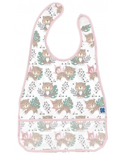 Непромокаем лигавник с джоб KikkaBoo - Savanna Pattern, Pink