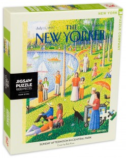 Пъзел New York Puzzle от 1000 части - Неделен следобед в Сентръл Парк