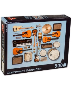 Пъзел New York Puzzle от 500 части - Колекция музикални инструменти