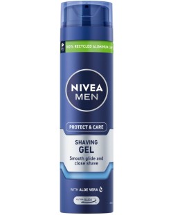 Nivea Men Гел за бръснене Protect & Care, 200 ml