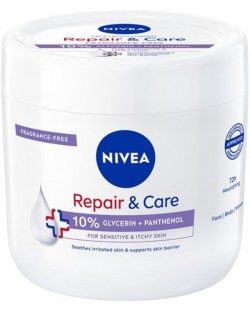 Nivea Универсален крем за чувствителна кожа Repair & Care, 400 ml