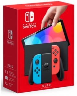 Nintendo Switch OLED - Neon Red & Neon Blue