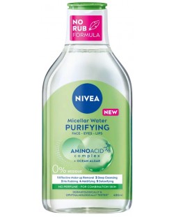 Nivea Mицеларна вода за смесена кожа Purifying, 400 ml