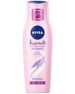 Nivea Hairmilk Шампоан Natural Shine, 250 ml