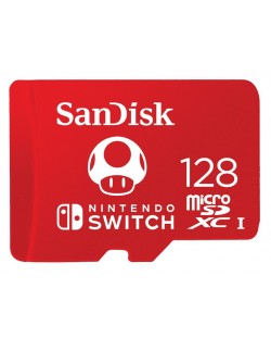 Карта памет SanDisk - 128GB, microSDXC, за Nintendo Switch